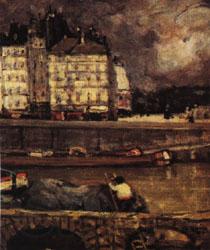 James Wilson Morrice The Left Branch of the Seine before the Place Dauphine